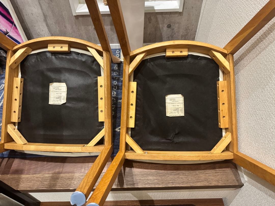 IDC大塚家具 ダイニングチェア シネマ HOC-096 WO 椅子2脚セット