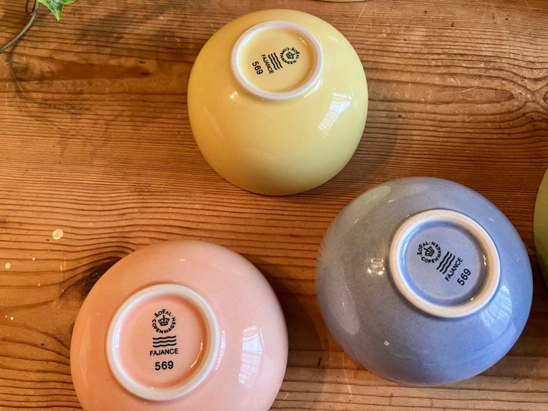 ロイヤルコペンハーゲンFAJANCE ボウル×6 Grethe Meyer - メルカリ