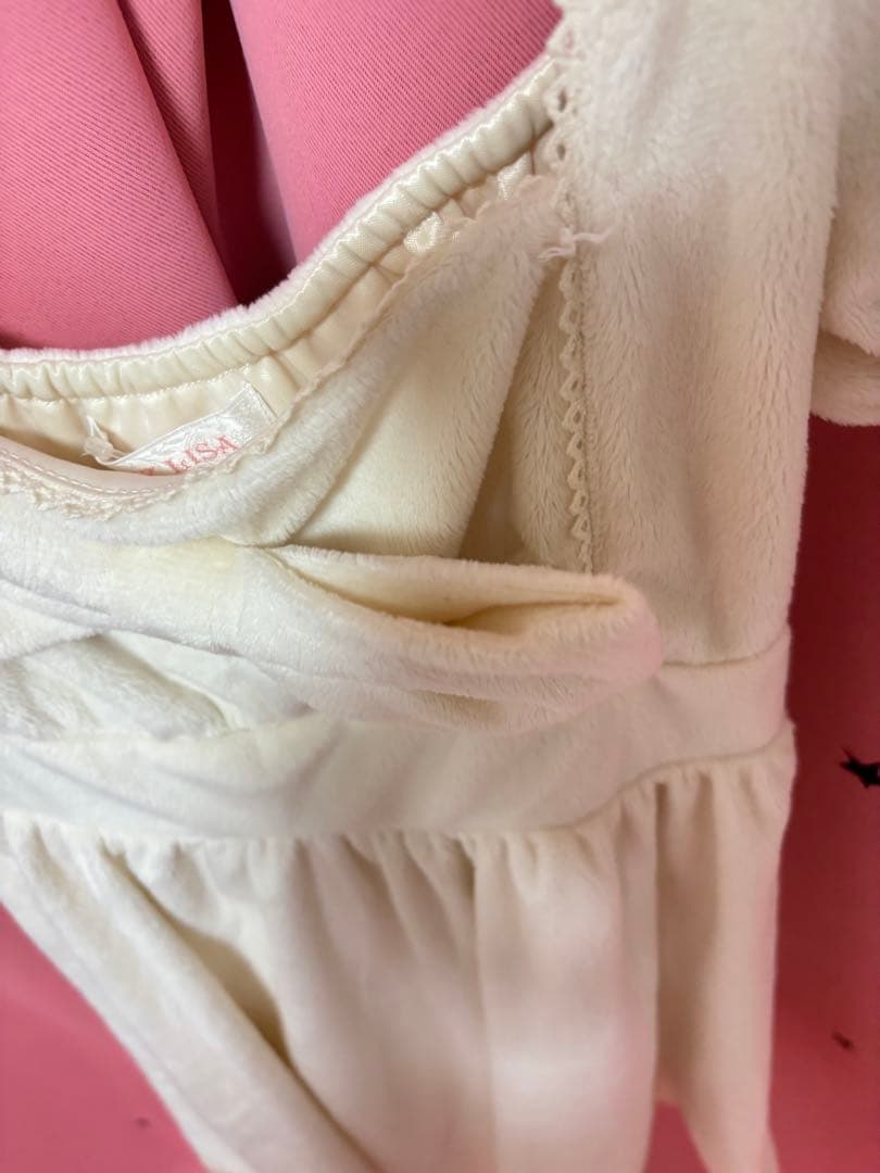 リズリサ 激かわ！ 起毛ビッグおりぼんワンピース