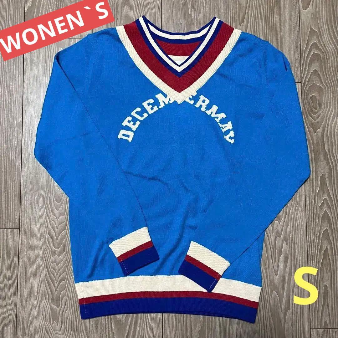 最 安値 価格スポーツ - 【DECEMBERMAY】Vネックニットプルオーバー