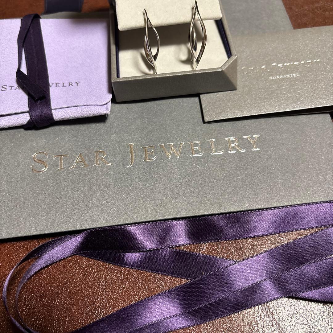 STAR JEWELRY スタージュエリーWAVE ピアス　両耳用