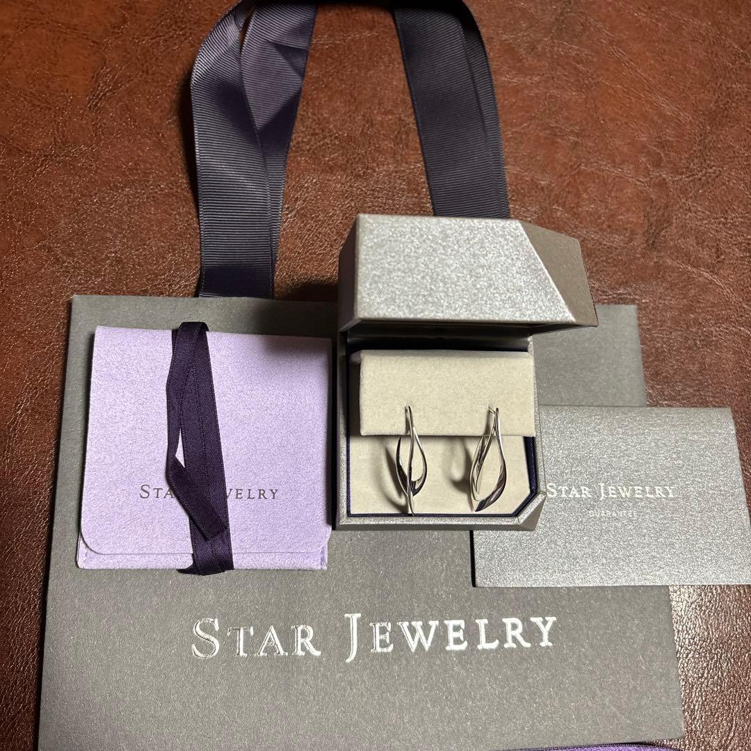 STAR JEWELRY スタージュエリーWAVE ピアス　両耳用