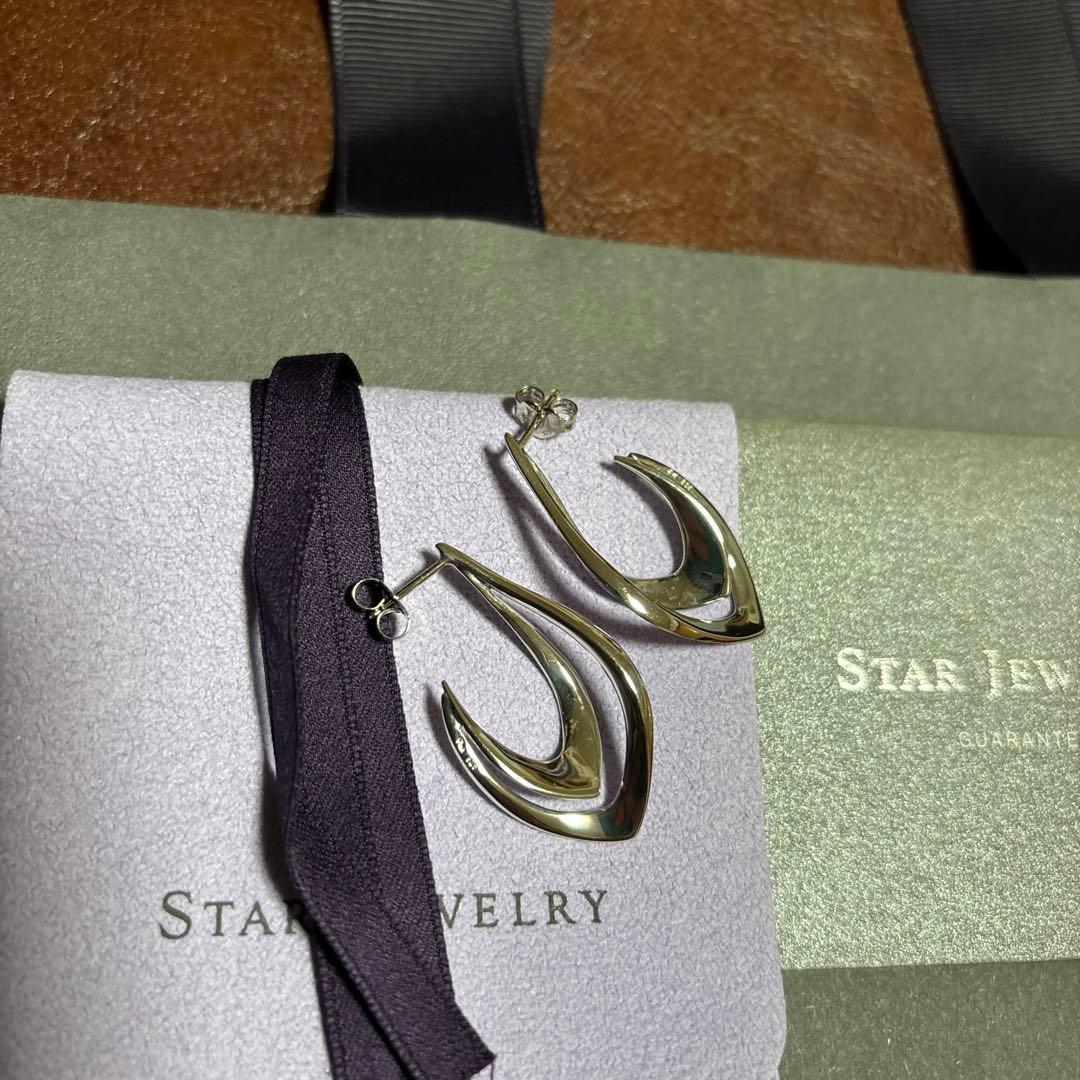 STAR JEWELRY スタージュエリーWAVE ピアス　両耳用