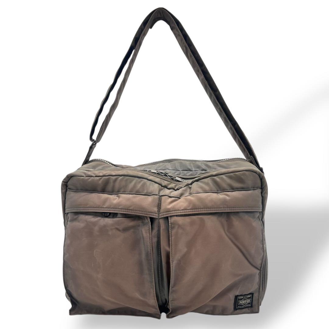 【希少】 ポーター Lサイズ タンカー ショルダーバッグ 2層 PORTER