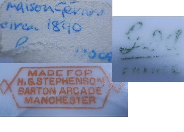 アビランドGDA　蒔絵金彩　ハンドペイント　1900年　21.5cm