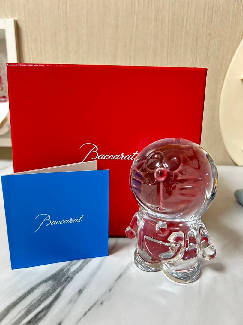 Baccarat ドラえもん Baccarat バカラ ドラえもん・SWAROVSKI スワロフスキー 台座 Sサイズ