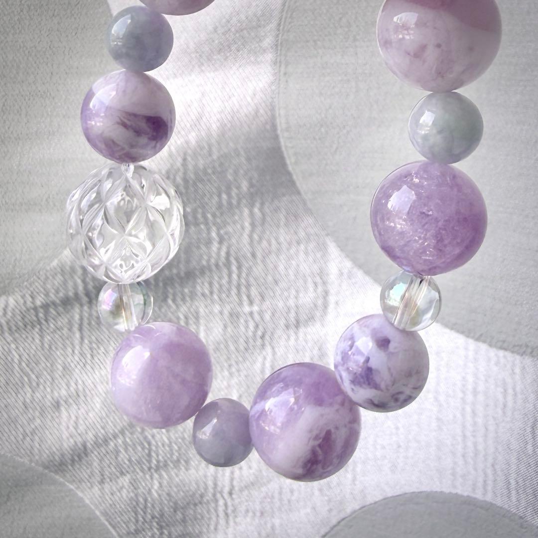 【癒しと調和】フェザースコロライトの春ブレスレット(最後の一点)