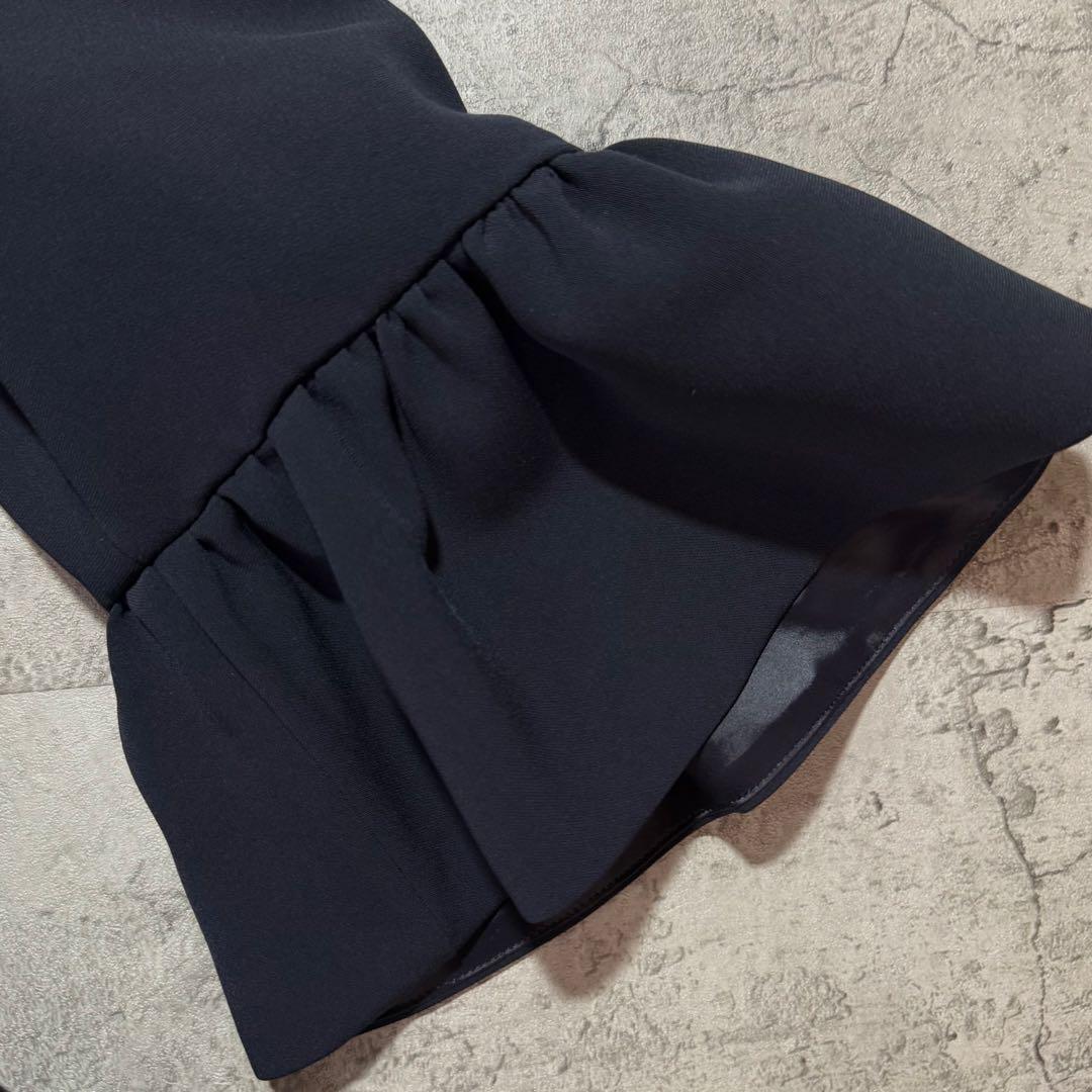 AVENIRETOILE 八分袖ギャザー切替ワンピース