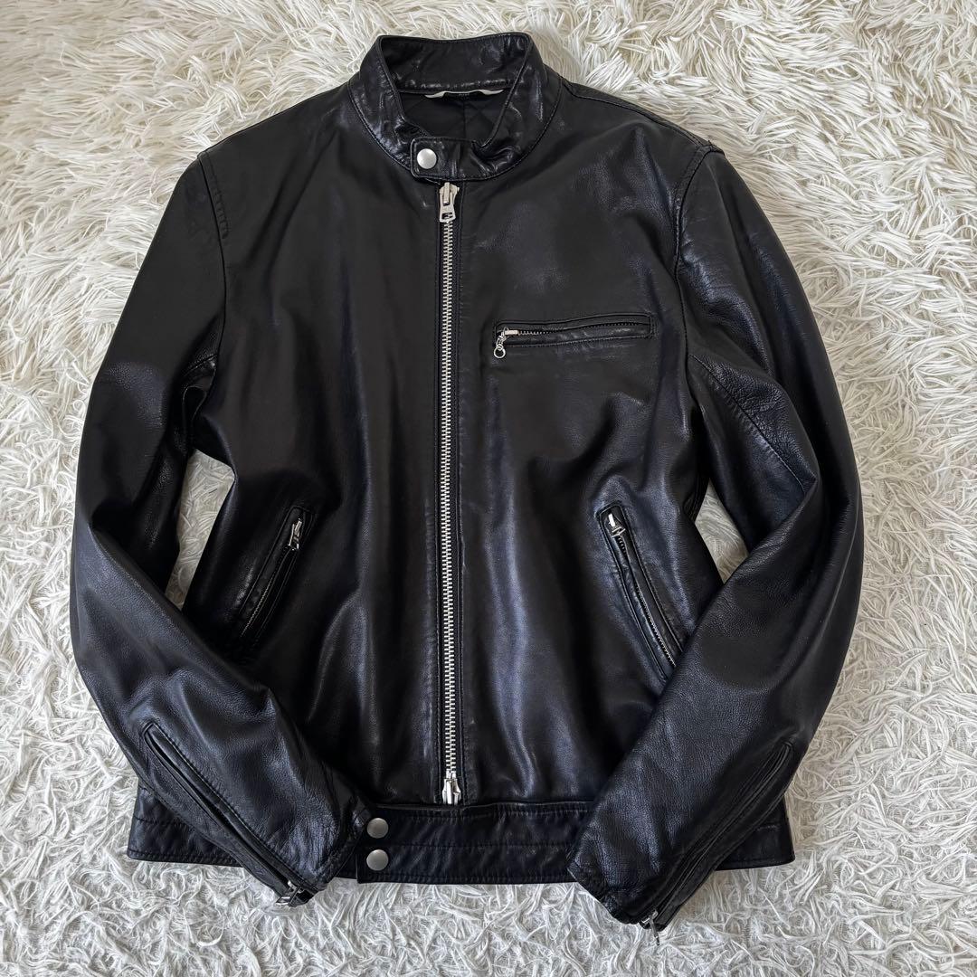 SHIPS✨ラムレザーシングルライダース THERMOLITE 近年モデル S - メルカリ