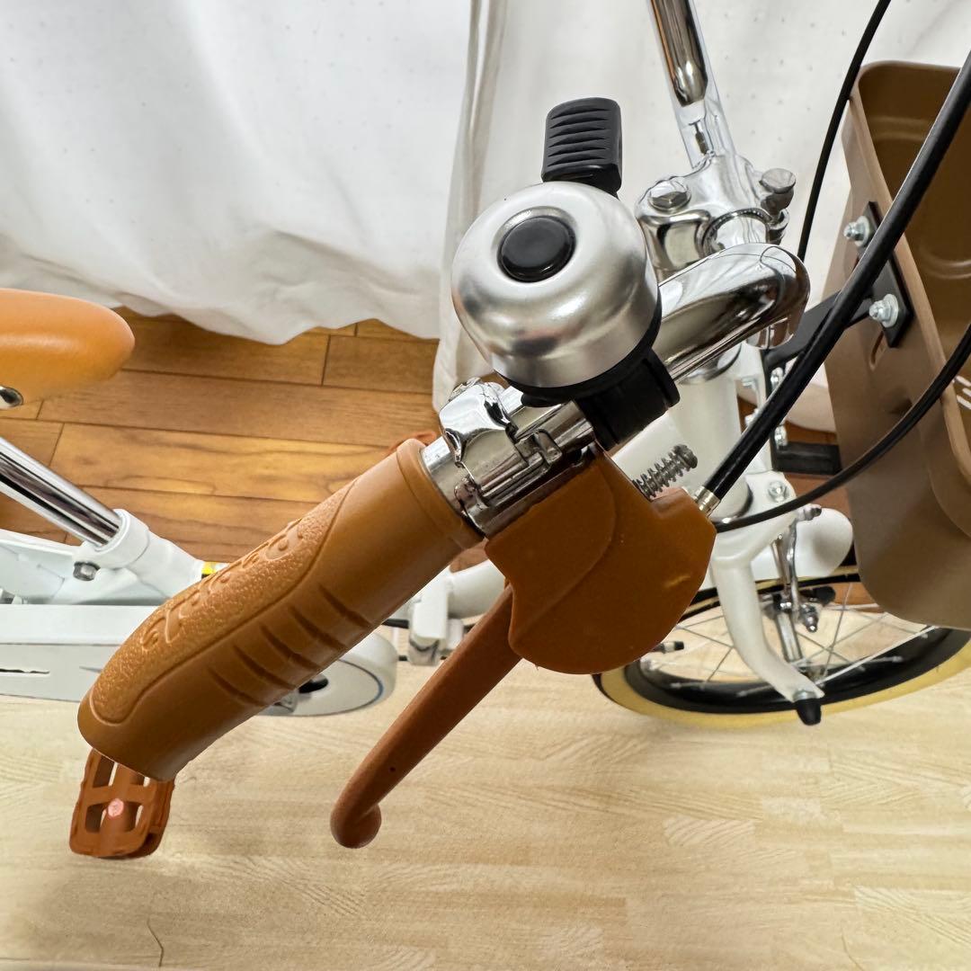 Peopleピープル いきなり自転車14インチ 折りたたみ かじとり式押し手棒付