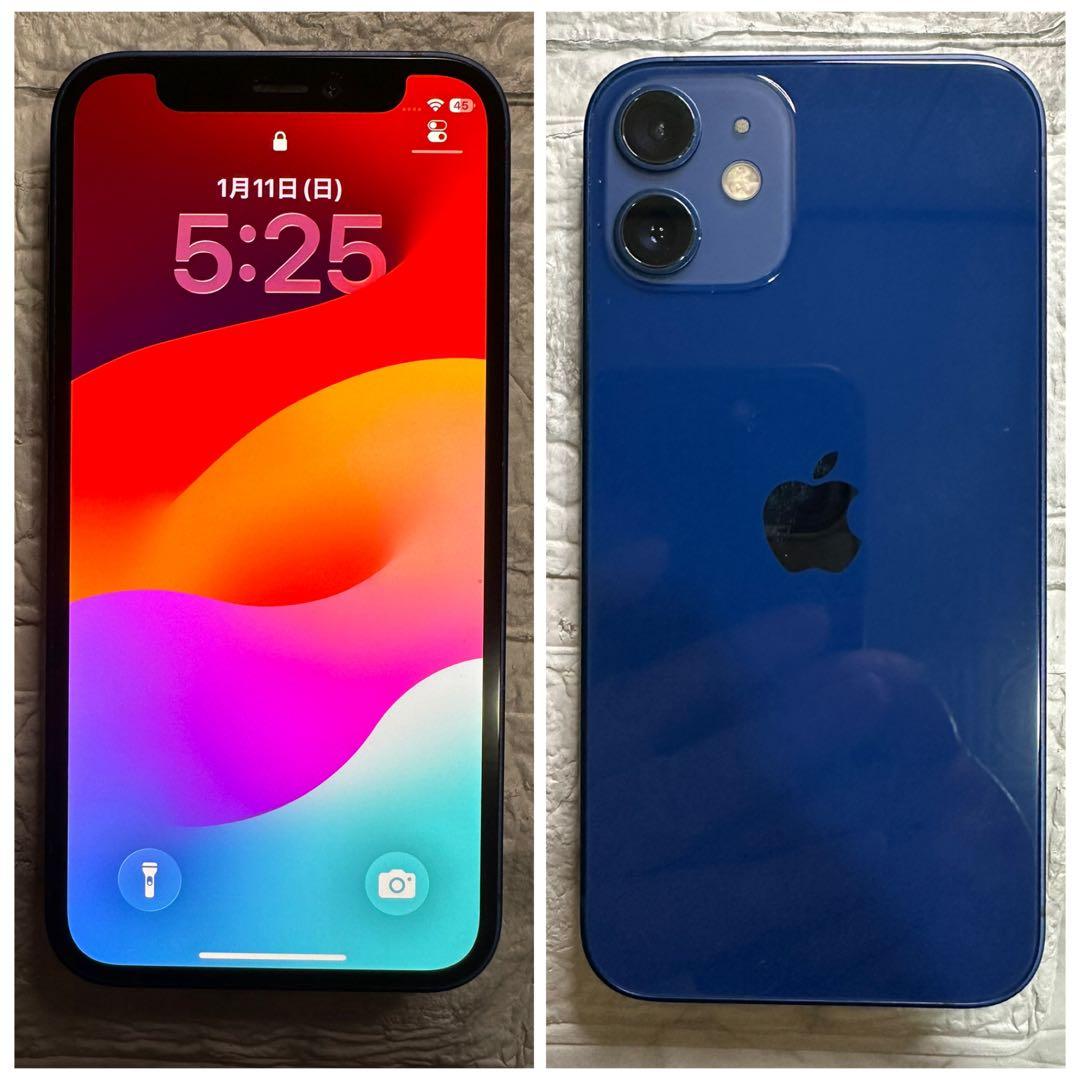 01 iPhone 12mini 256GB 純正BMS新品バッテリー　結構美品