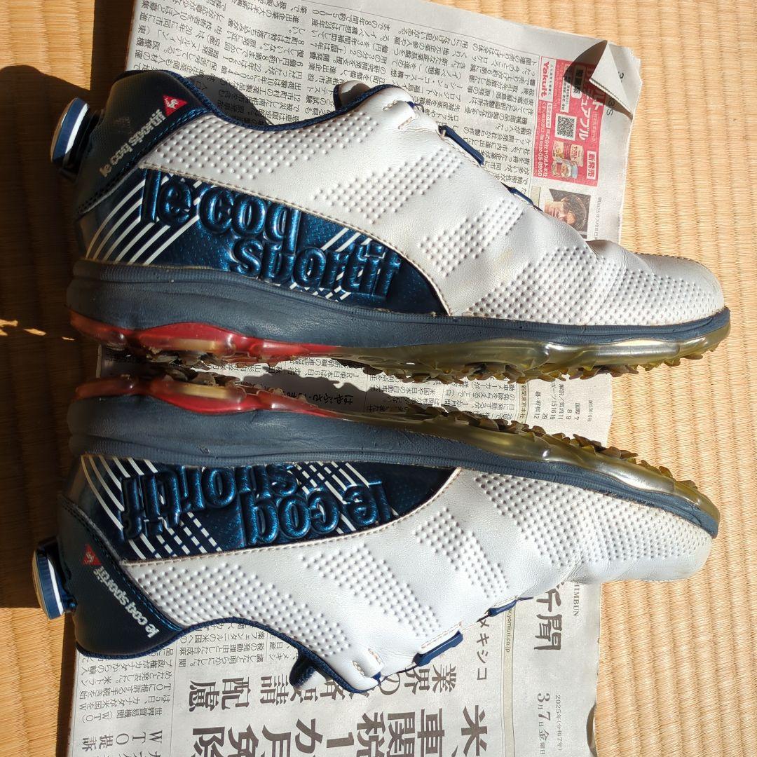 le coq sportif ゴルフシューズ ホワイト/ネイビー