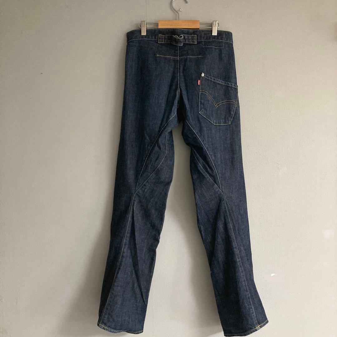 00s希少】LEVI'S エンジニアードジーンズ ルーズ シンチバック W28