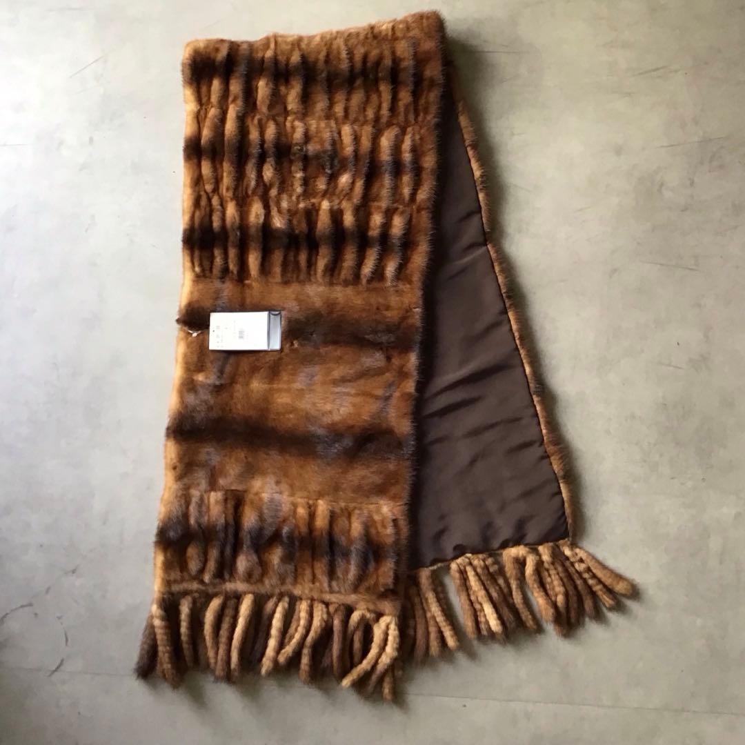 新品】VINTAGE 高級 ミンクストール リアルファー ブラウン 希少