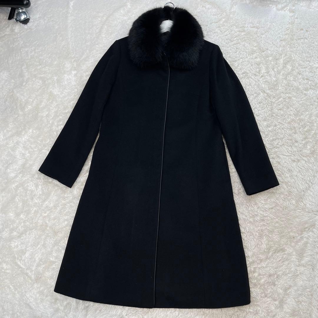 ✨希少✨アパレル工連 カシミヤ100% SAGAFOX ロング 比翼コート M