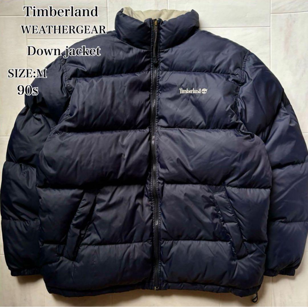ティンバーランド ウェザーギア ダウンジャケット ネイビー 90s M