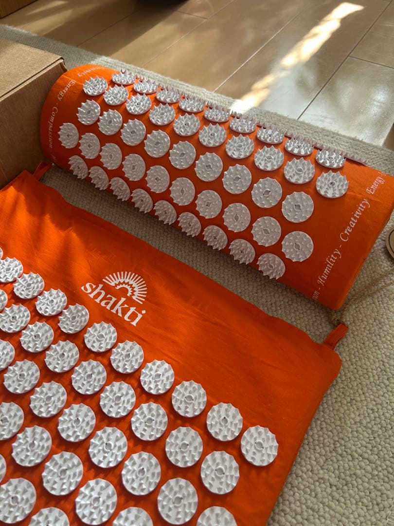 正規品】shakti リラクゼーショングッズ マットとローラーセット