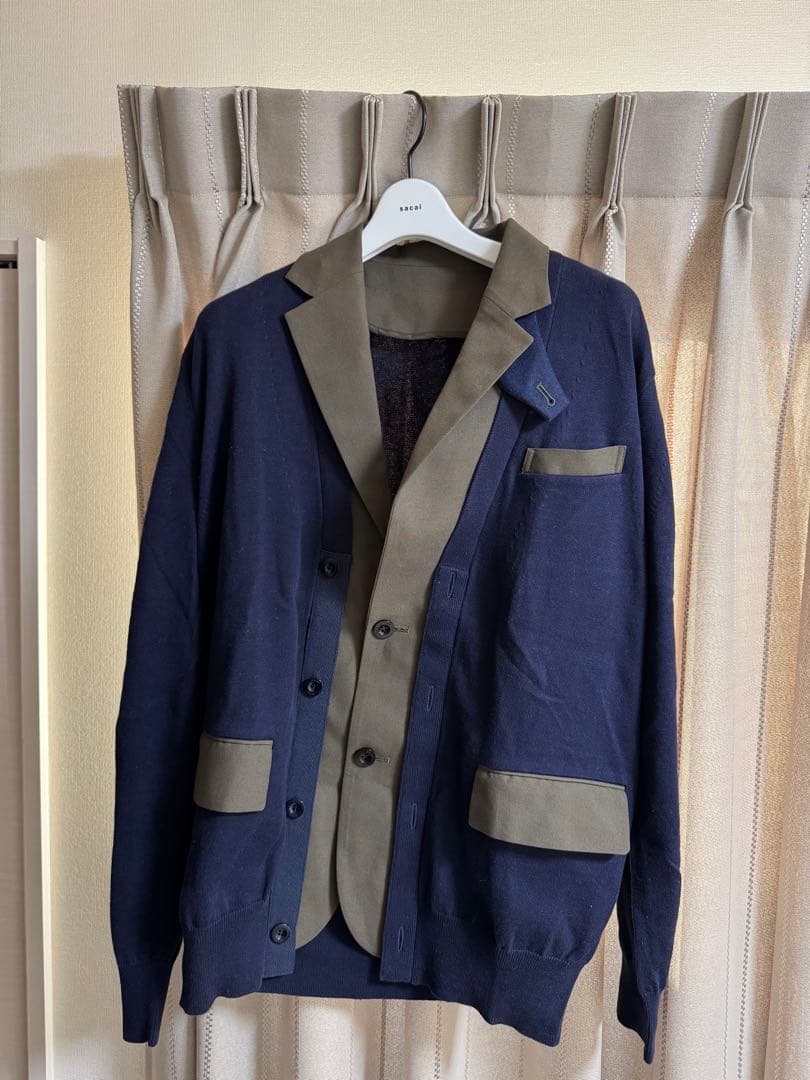 sacai 21ss ジャケットカーディガン サイズ1 安い