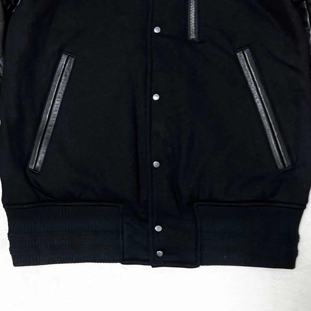 【ミヤザワ専用】ｗｊｋ ✨️スタジャン　切り替え　袖レザー　牛革　カウレザー　中綿