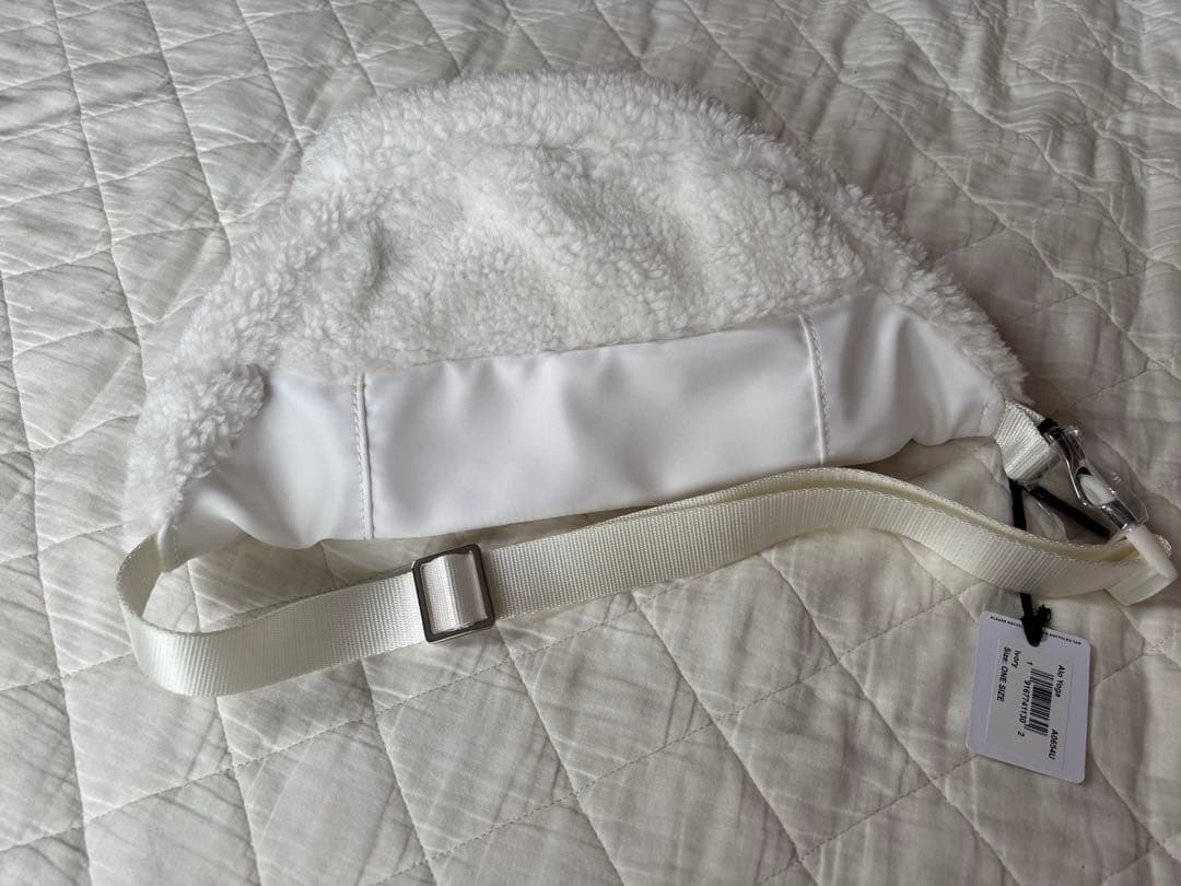 alo★新品タグ付き シェルパ ウエストポーチ ボア ファー