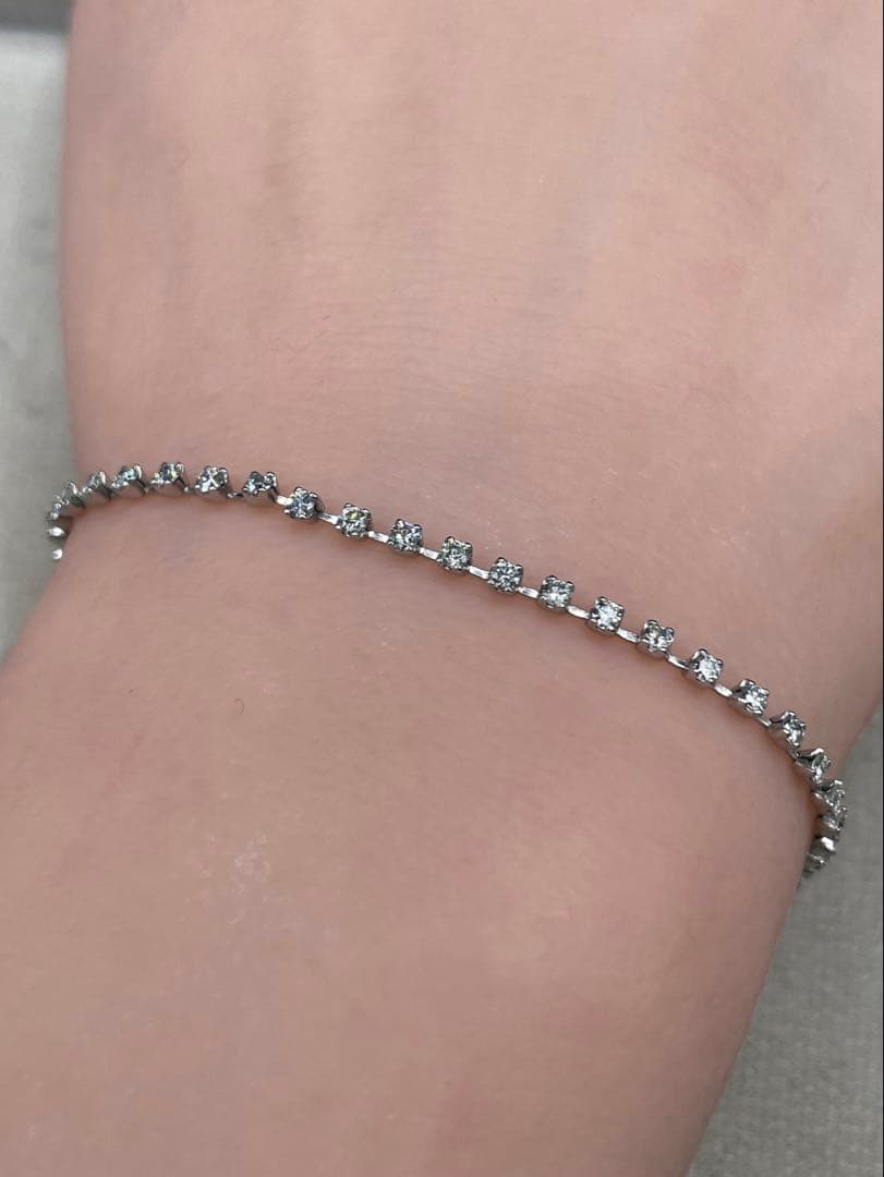 専用JA152★高級 ダイヤモンド1.1ct プラチナ ラインブレスレット