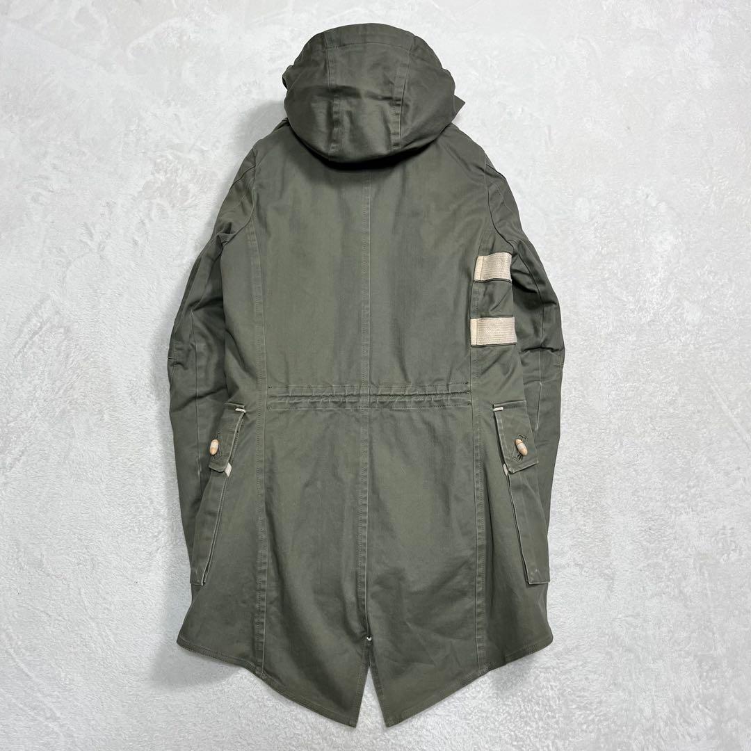デンハム』スウェディッシュアーミーフィールドコート フード脱着