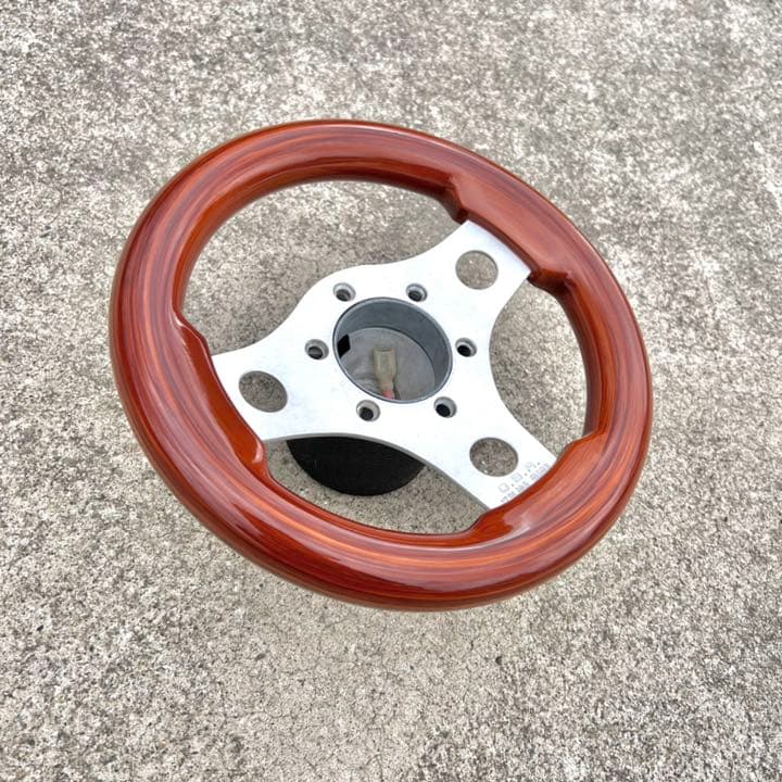 美品 OBA 小径ウッドステアリング gx71 オバ 街道レーサー 当時物