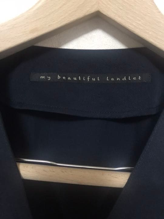 新品未使用　mybeautifullandlet ノーカラーシャツジャケット