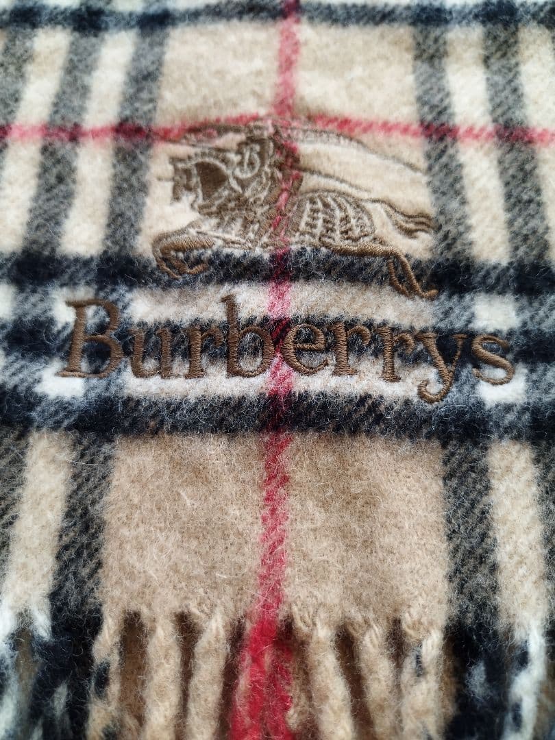 Burberrys バーバリー ノバチェック ウール100%膝がけ ストー