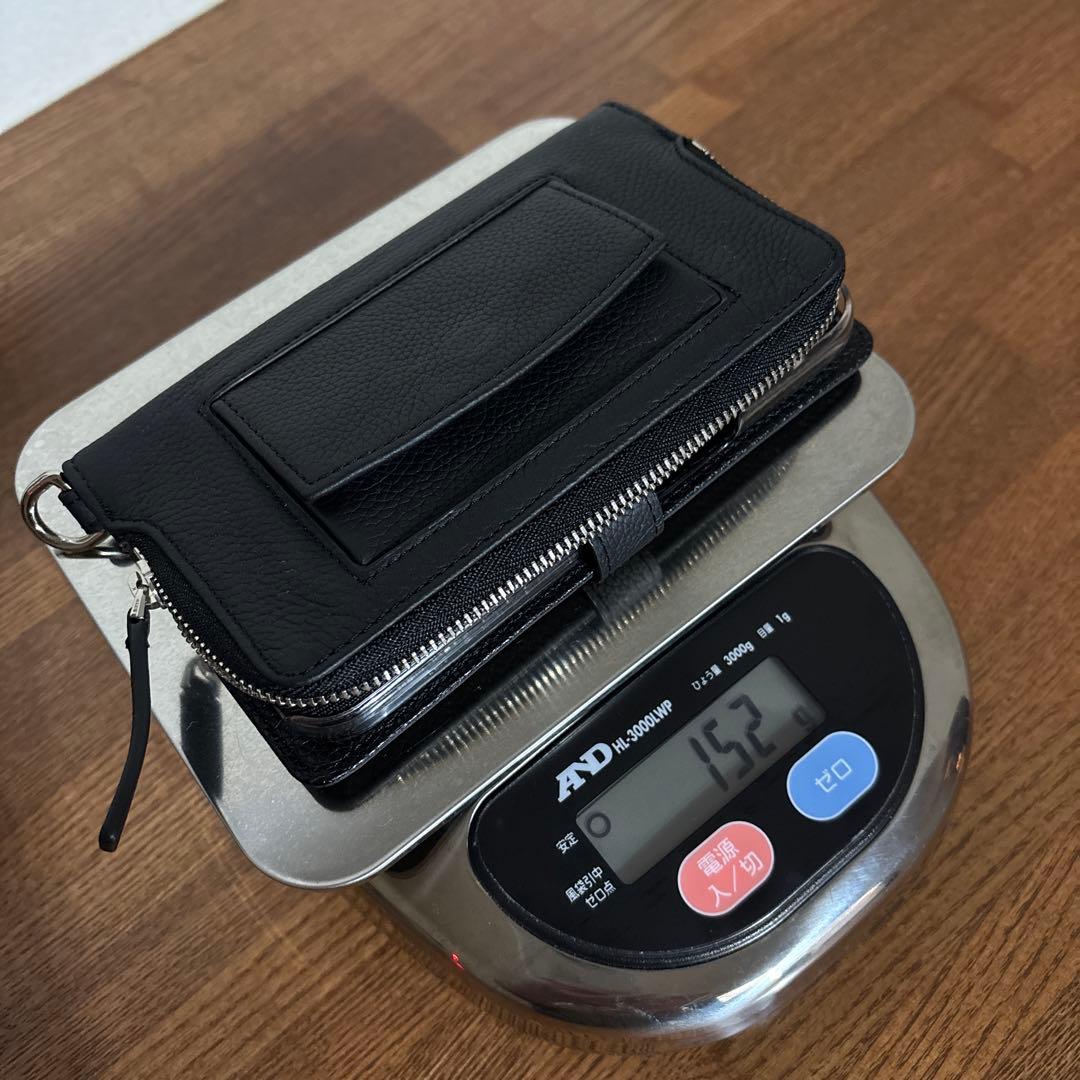 DEMIU ミュウ　レミーポシェiPhone15ラウンドファスナー財布型ケース