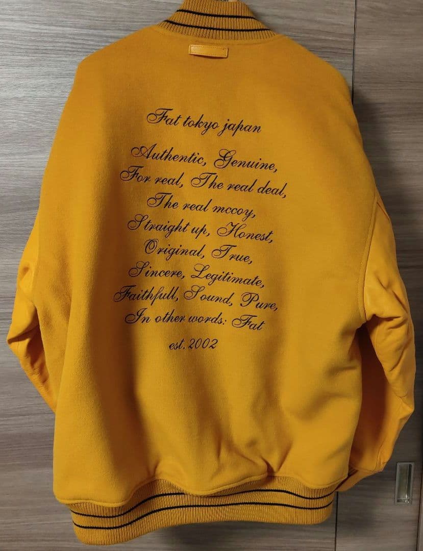 未使用に近い極美品FAT2024AWスタジャンJUMBO(XXL)定価6.6万円