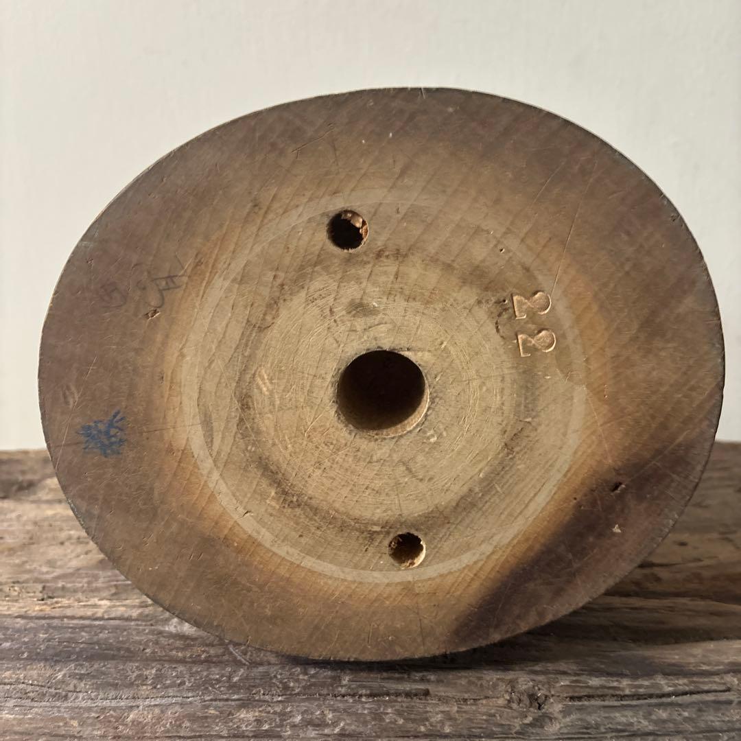 古道具　帽子木型 クラウン　スタンド　アンティーク　昭和レトロ　大正ロマン　李朝