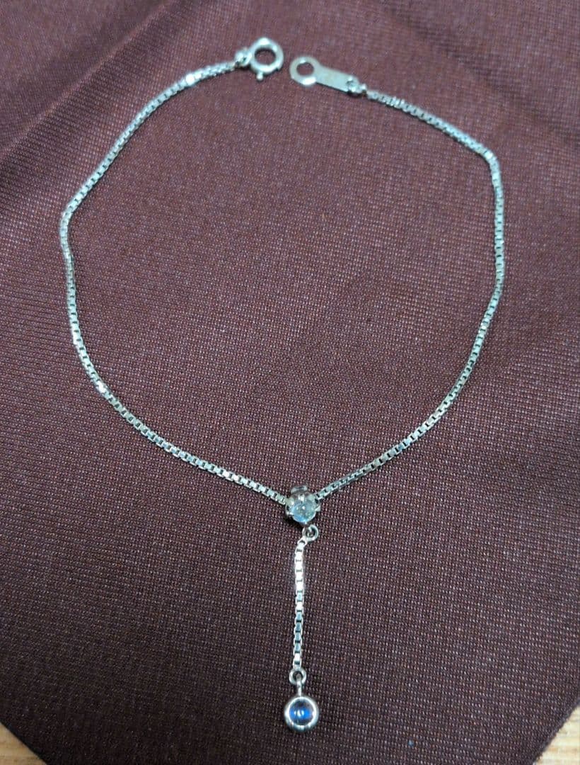 最終！Pt850 プラチナブレスレット　4℃　ブルームーン