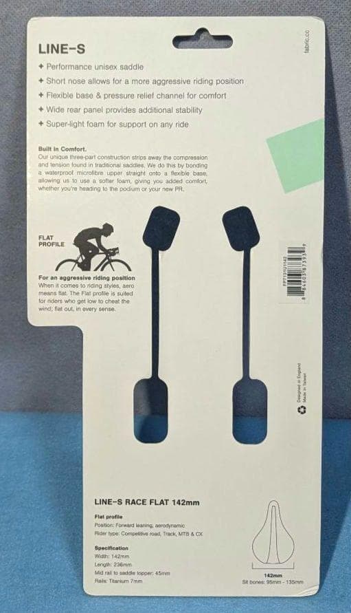 fabric line-s race flat チタンレール　サドル