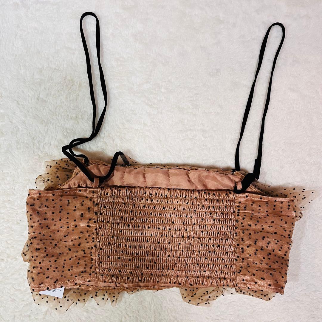 【定価1.3万】LILY BROWNリリーブラウン ラッフルチュールビスチェ