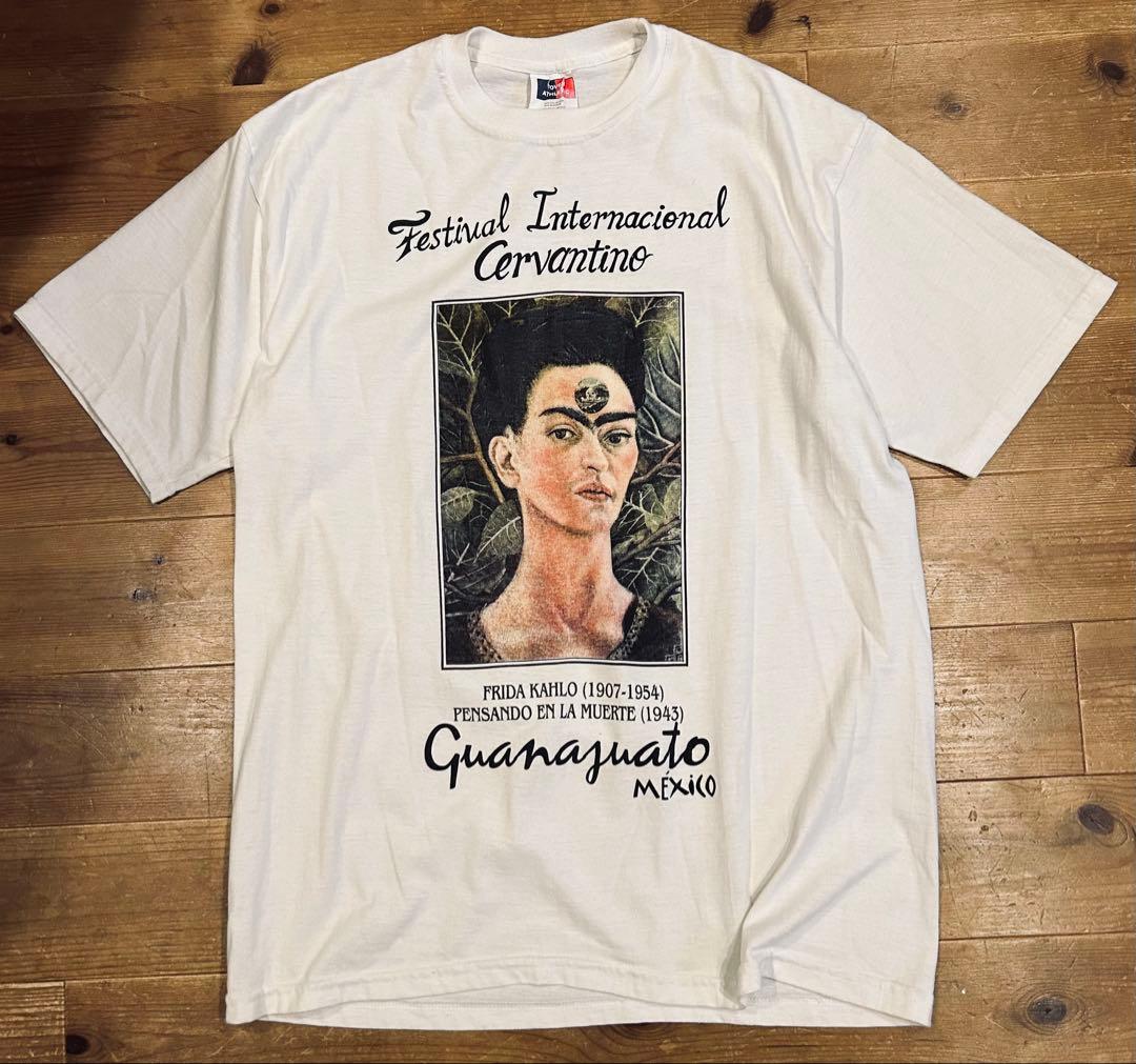 Tシャツ 古着 90s Frida Kahlo フリーダ・カーロ 偉人 アート