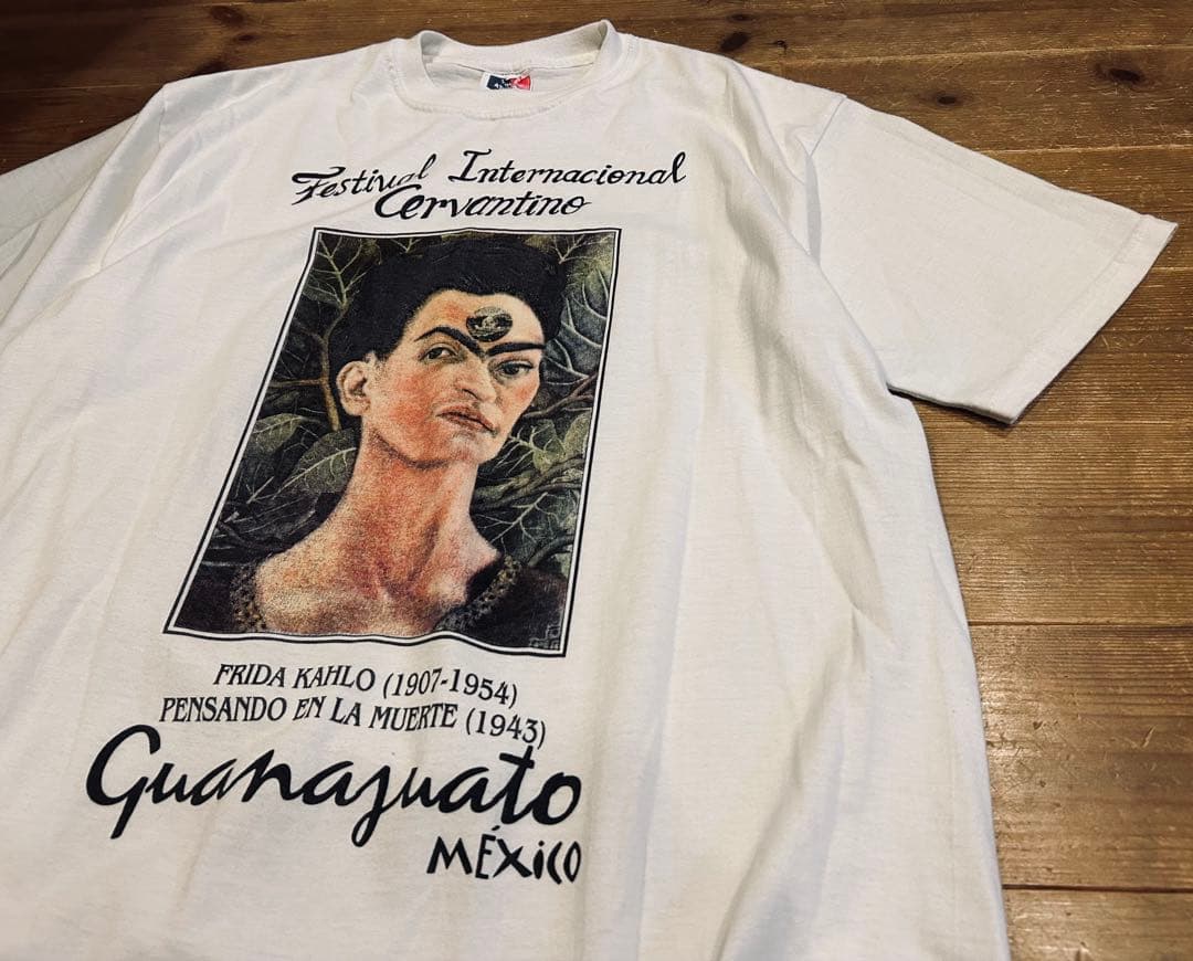Tシャツ 古着 90s Frida Kahlo フリーダ・カーロ 偉人 アート