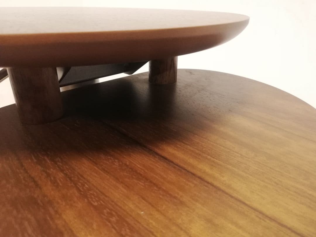 モデルルーム展示品 カリモク家具 ウォールナット 昇降式サイドテーブル