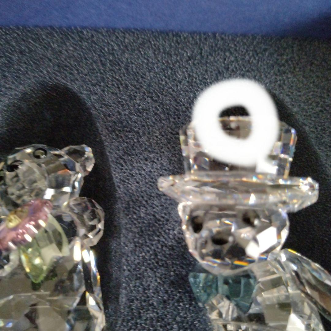 スワロフスキー ペア クマ ベア 置き物 クリスベア 正規品 クリスマス