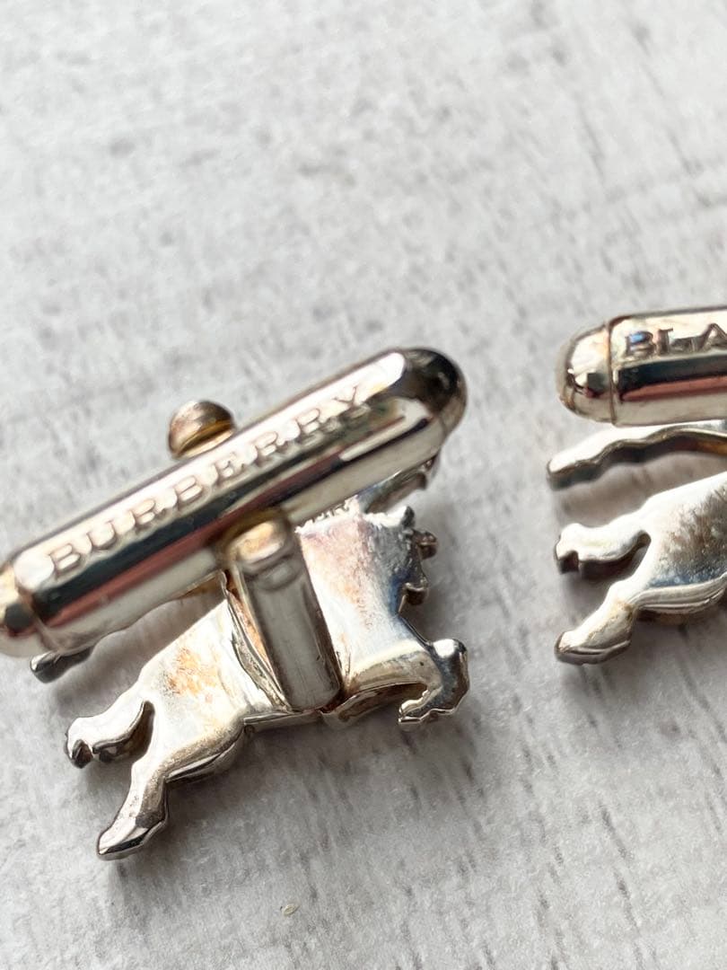 BURBERRY シルバー925 カフリンクス バーバリー ブラックレーベル