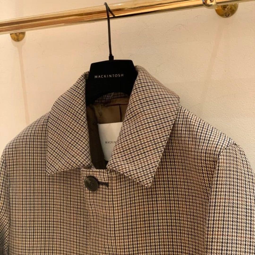 マッキントッシュ ビームスエフ別注 ダンケルド ガンクラブ ステンカラー コート