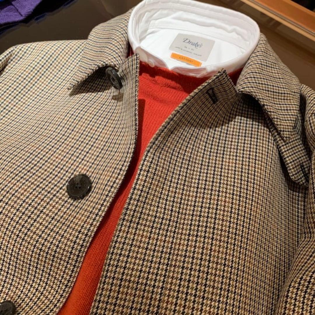 マッキントッシュ ビームスエフ別注 ダンケルド ガンクラブ ステンカラー コート