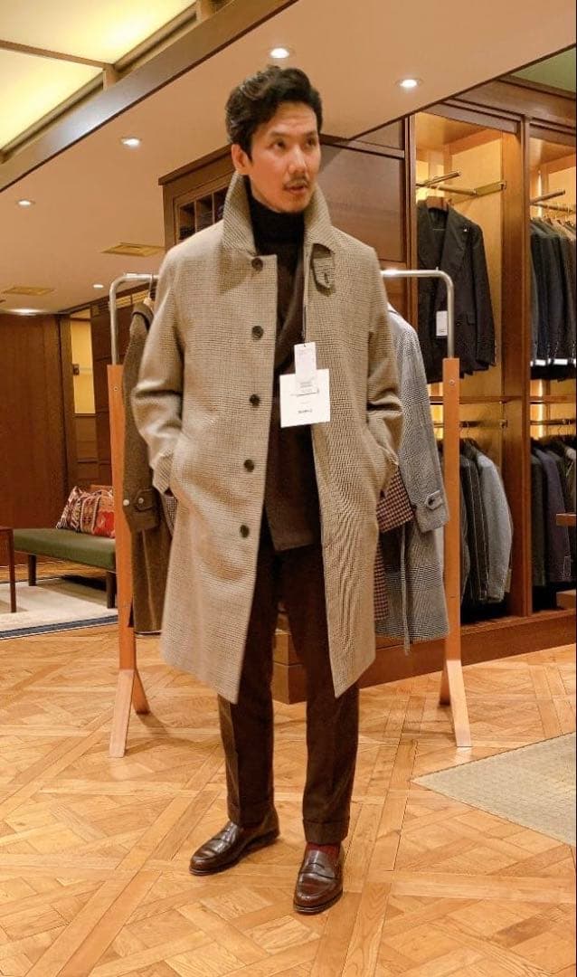 マッキントッシュ ビームスエフ別注 ダンケルド ガンクラブ ステンカラー コート