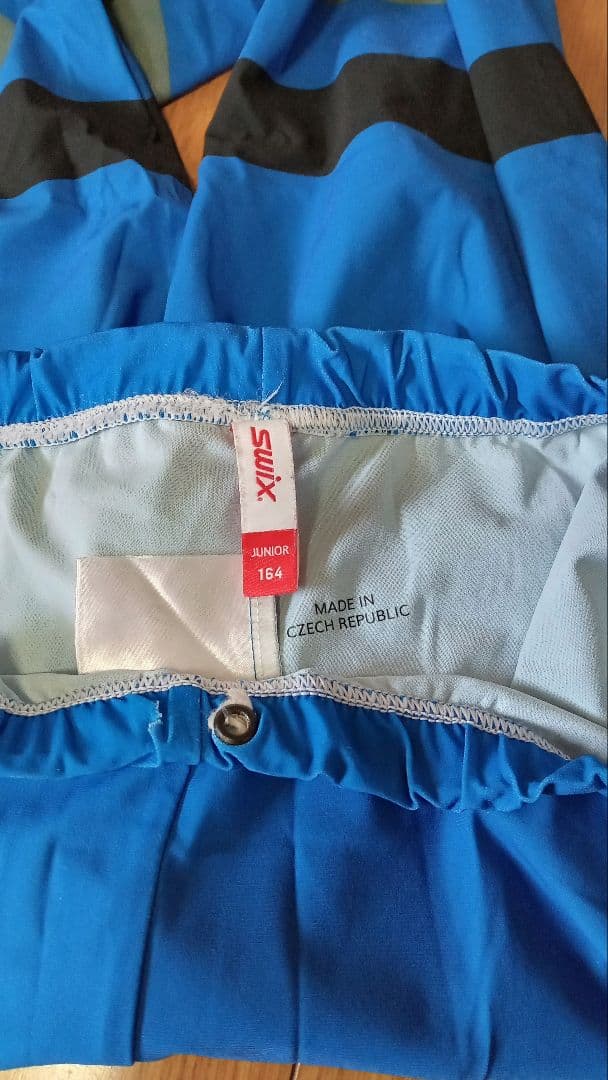 swixクロカンスキーjrレーシングツーピー青色164cm - メルカリ