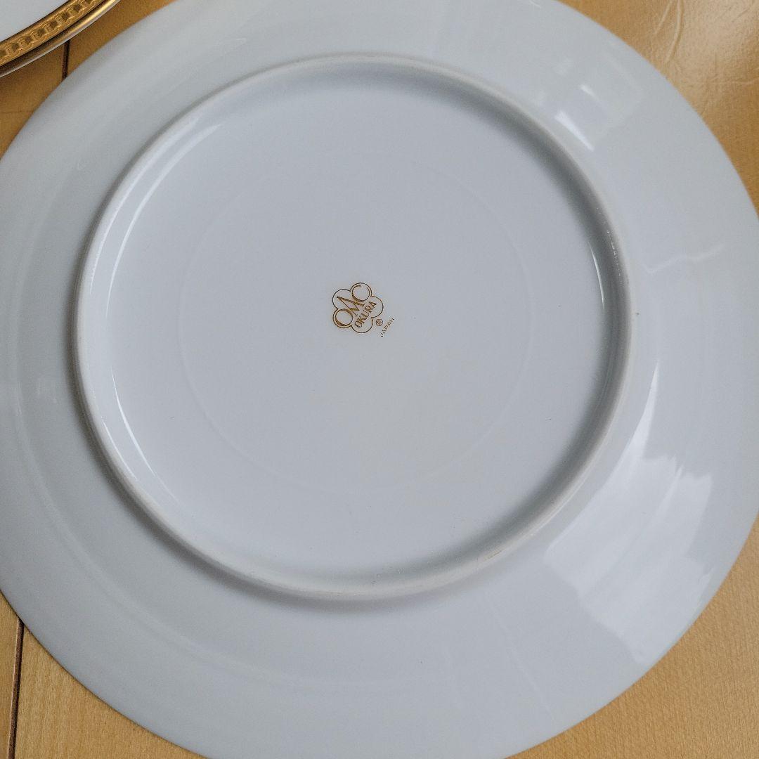 大倉陶園⑧クラウンエンボス デザート皿5枚セット