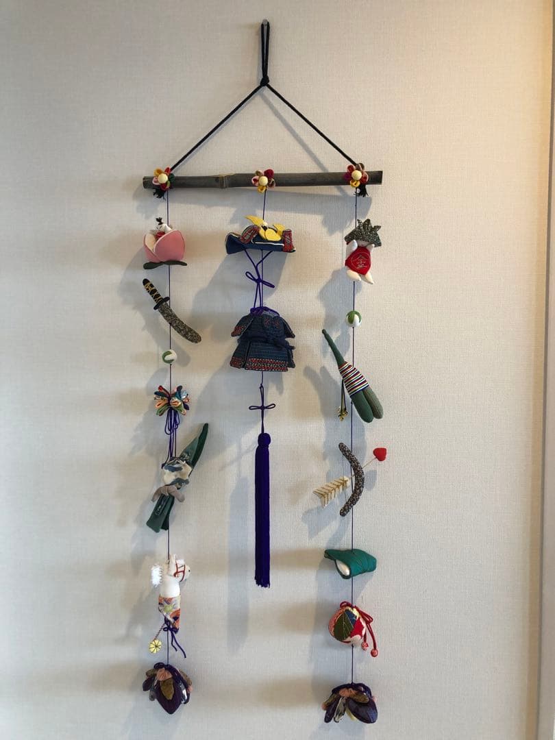 端午の節句の壁掛け④　吊るし飾り　吊るし雛