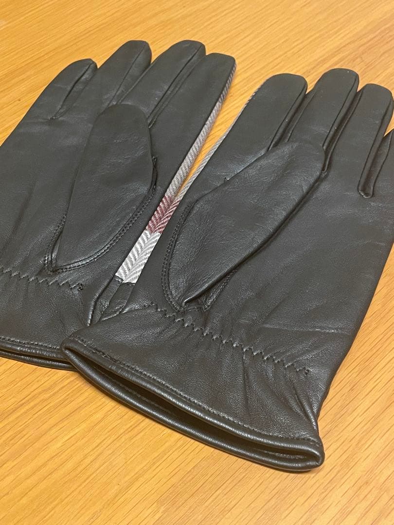 定価2.2万 未使用 ブラックレーベル クレストブリッジ チェック グローブ