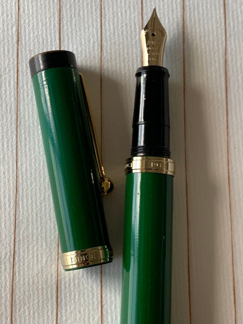 希少】Ohashido（大橋堂）万年筆 グリーン軸 14Kペン先