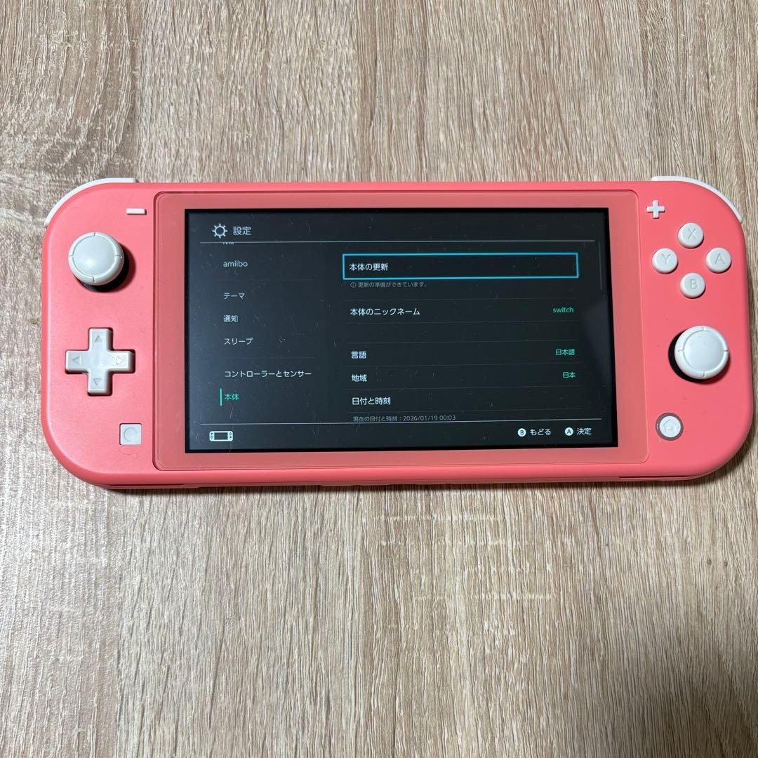 Nintendo Switch Lite ピンク 本体 どうぶつの森ケース付き