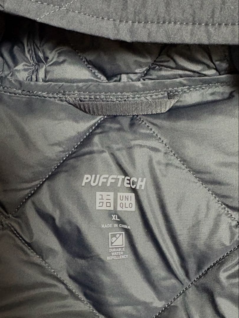 ユニクロ　パフテックロングコートリラックスフィット　XL ブラック